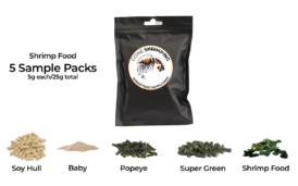 Shrimp Food Sample Pack Gone Shrimping